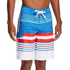 10.5" 4th of July Red White Blue Board Shorts W38